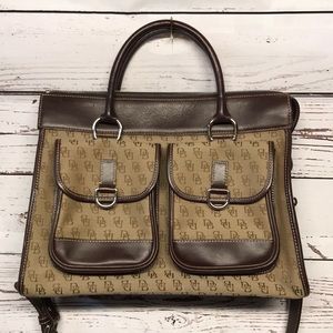 Dooney & Bourke Double Pocket Tote Bag